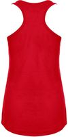 Am image of a Custom Next Level Ladies' Ideal Racerback Tank in Red!