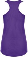 Am image of a Custom Next Level Ladies' Ideal Racerback Tank in Purple Rush!