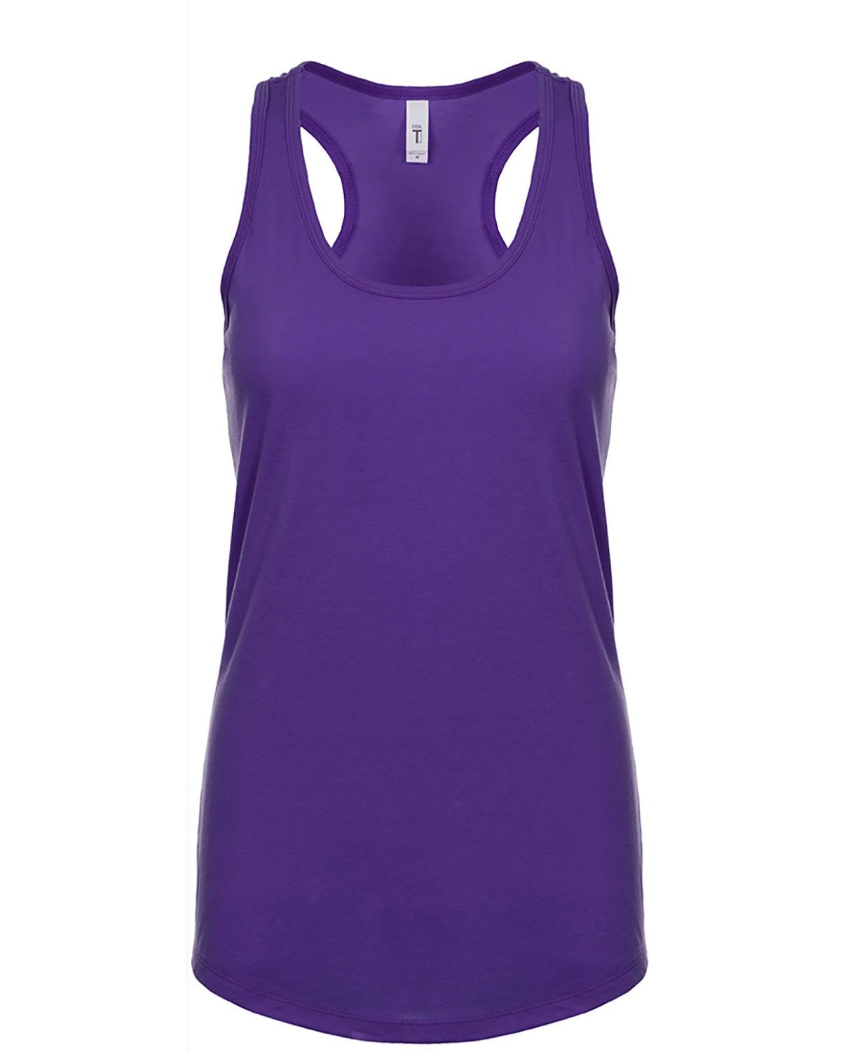 Next Level Ladies' Ideal Racerback Tank in Purple Rush