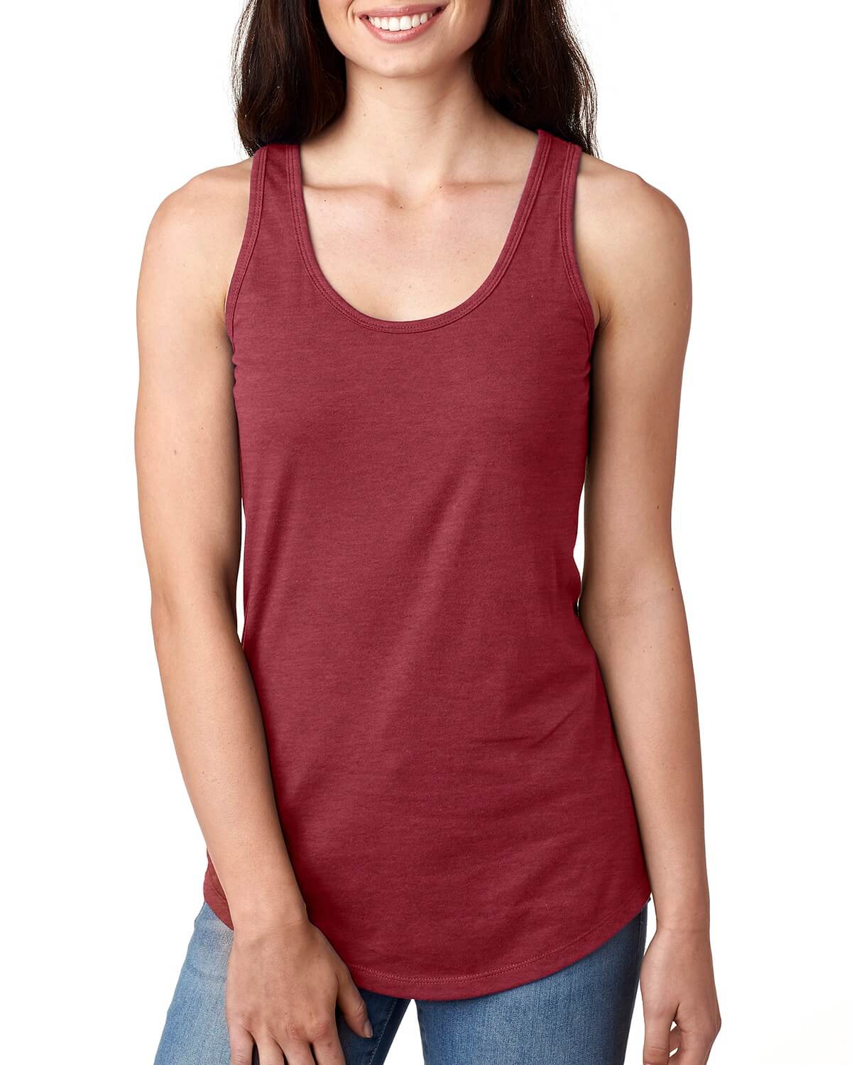 Next Level Ladies' Ideal Racerback Tank in Cardinal