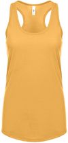 Am image of a Custom Next Level Ladies' Ideal Racerback Tank in Antique Gold!