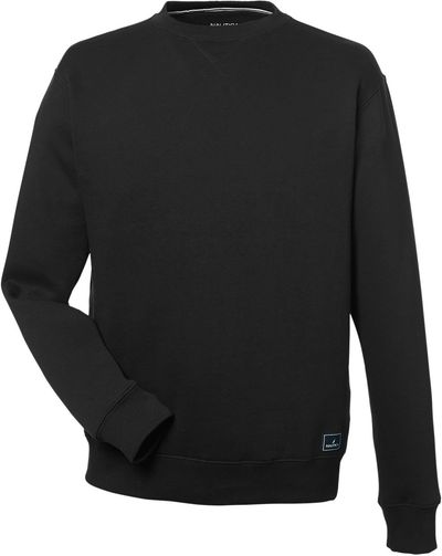 Am image of a Custom Nautica Unisex Anchor Crew Neck Sweatshirt in BLACK!