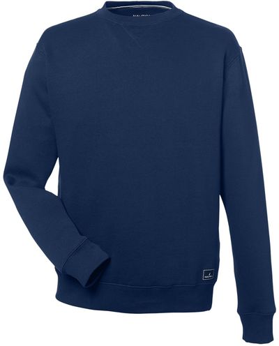 Am image of a Custom Nautica Unisex Anchor Crew Neck Sweatshirt in NAUTICA NAVY!
