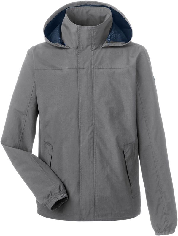 Am image of a Custom Nautica Mens Voyage Raincoat in Graphite!