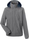 Am image of a Custom Nautica Mens Voyage Raincoat in Graphite!