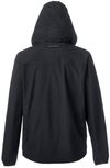 Am image of a Custom Nautica Mens Voyage Raincoat in Black!