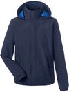 Am image of a Custom Nautica Mens Voyage Raincoat in Nautica Navy!
