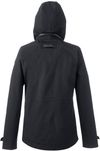 Am image of a Custom Nautica Ladies' Voyage Raincoat in Black!