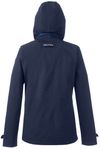 Am image of a Custom Nautica Ladies' Voyage Raincoat in Nautica Navy!