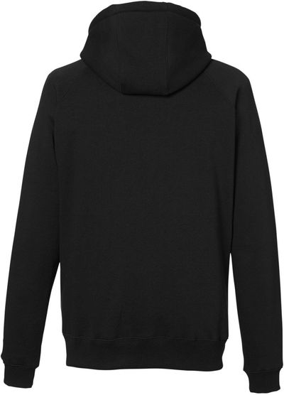 Am image of a Custom Nautica Unisex Anchor Pullover Hooded Sweatshirt in BLACK!