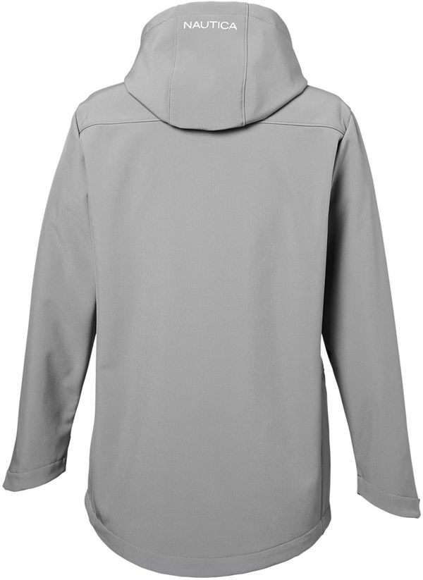 Am image of a Custom Nautica Ladies Wavestorm Softshell Jacket in GRAPHITE!