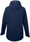 Am image of a Custom Nautica Ladies Wavestorm Softshell Jacket in NAUTICA NAVY!