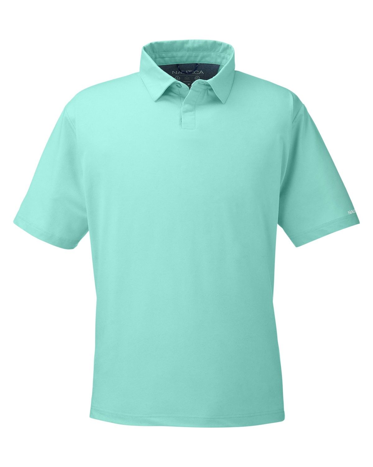 Nautica Mens Saltwater Stretch Polo in Cool Mint