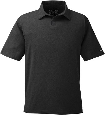 Am image of a Custom Nautica Mens Saltwater Stretch Polo in Onyx!