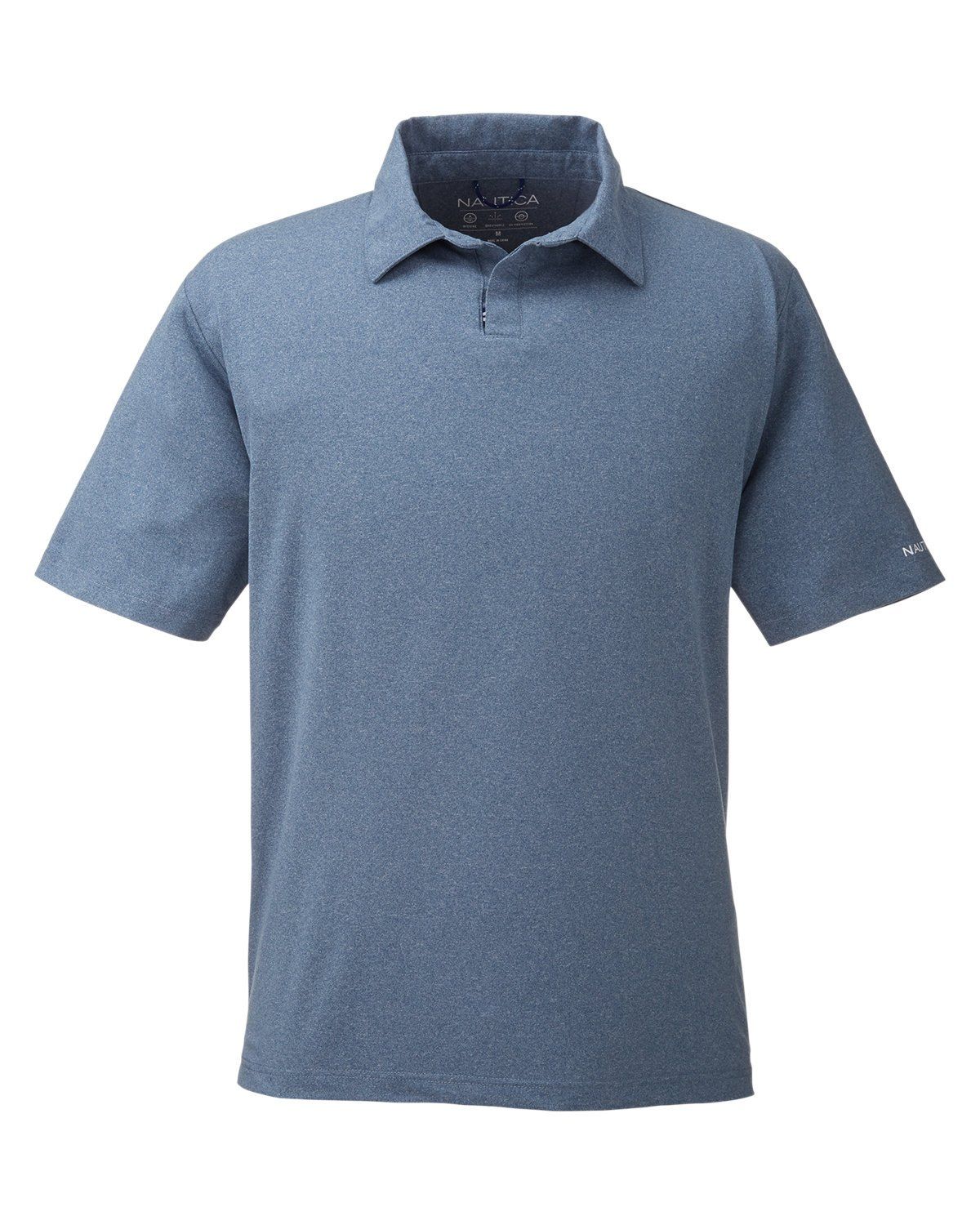 Nautica Mens Saltwater Stretch Polo in Faded Navy