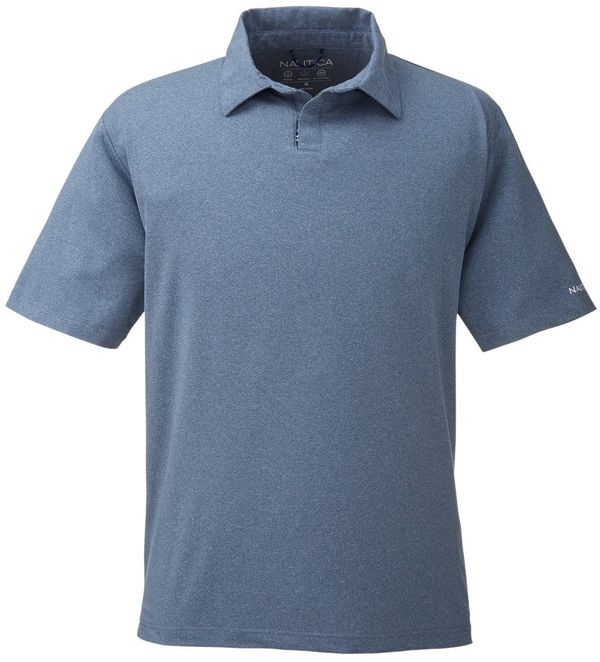 Am image of a Custom Nautica Mens Saltwater Stretch Polo in Faded Navy!