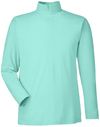 Am image of a Custom Nautica Mens Saltwater Quarter Zip Pullover in Cool Mint!