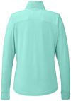 Am image of a Custom Nautica Ladies Saltwater Quarter Zip Pullover in Cool Mint!
