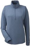 Am image of a Custom Nautica Ladies Saltwater Quarter Zip Pullover in Faded Navy!