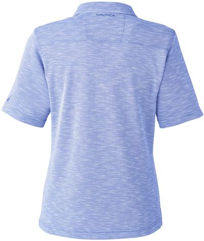 Am image of a Custom Nautica Ladies Sun Surfer Polo in Vintage Mavi!
