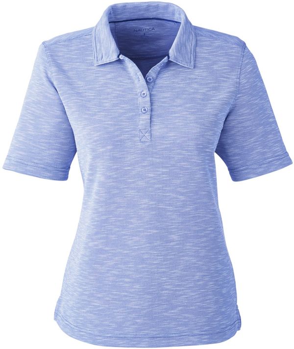 Am image of a Custom Nautica Ladies Sun Surfer Polo in Vintage Mavi!