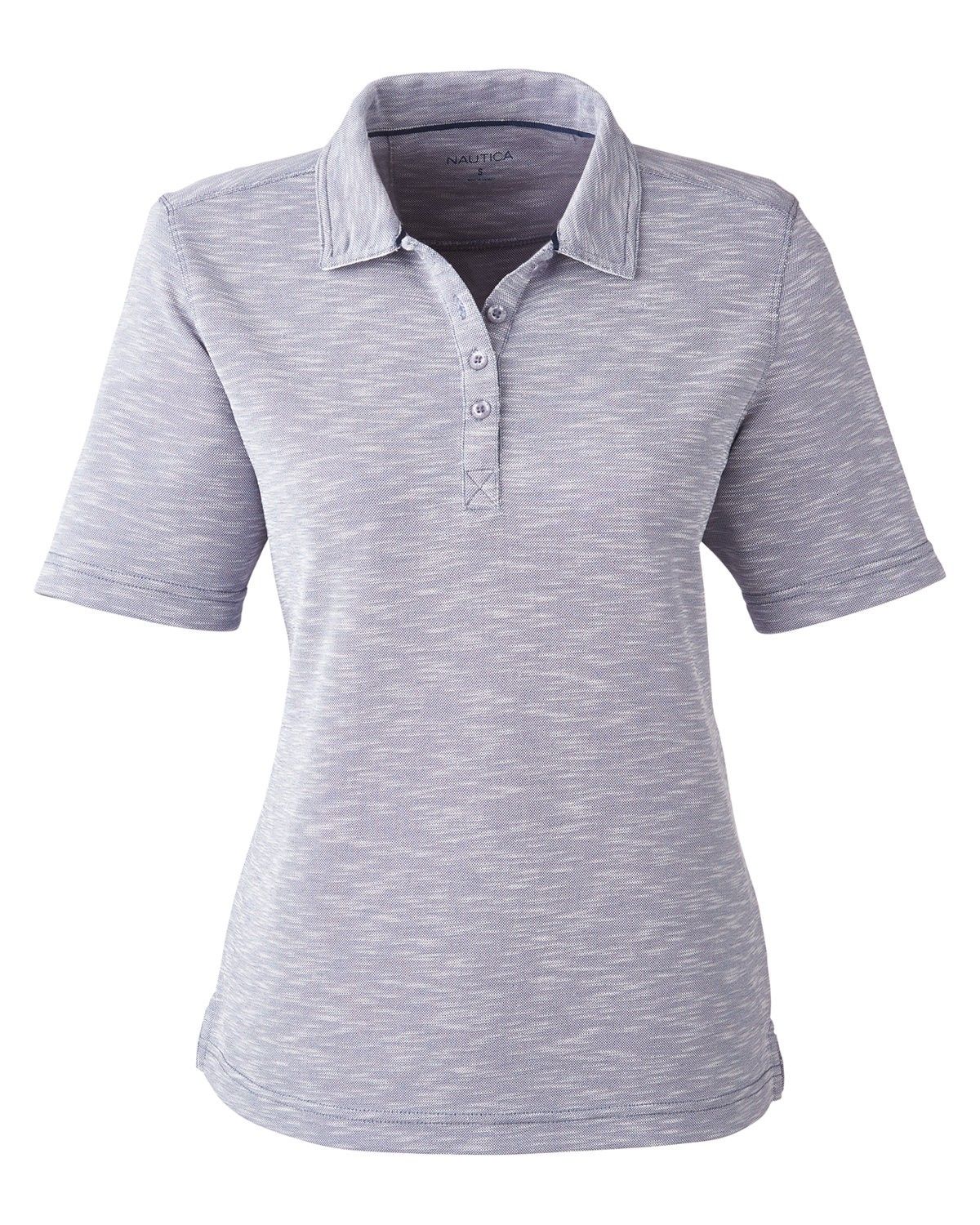 Nautica Ladies Sun Surfer Polo in Vintage Pebble