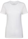 Am image of a Custom Next Level Womens Cotton Short Sleeve Boyfriend Crew in White!