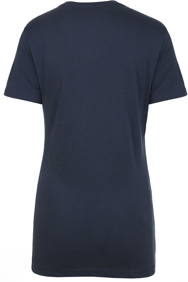 Am image of a Custom Next Level Womens Cotton Short Sleeve Boyfriend Crew in Indigo!