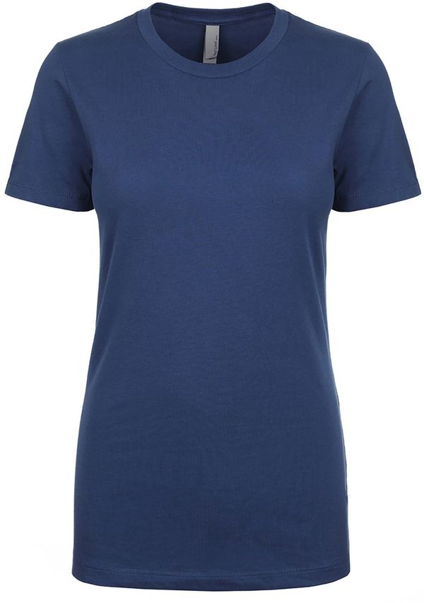 An image of a Custom Next Level Womens Cotton Short Sleeve Boyfriend Crew in Cool Blue!