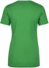 Am image of a Custom Next Level Womens Cotton Short Sleeve Boyfriend Crew in Kelly Green!