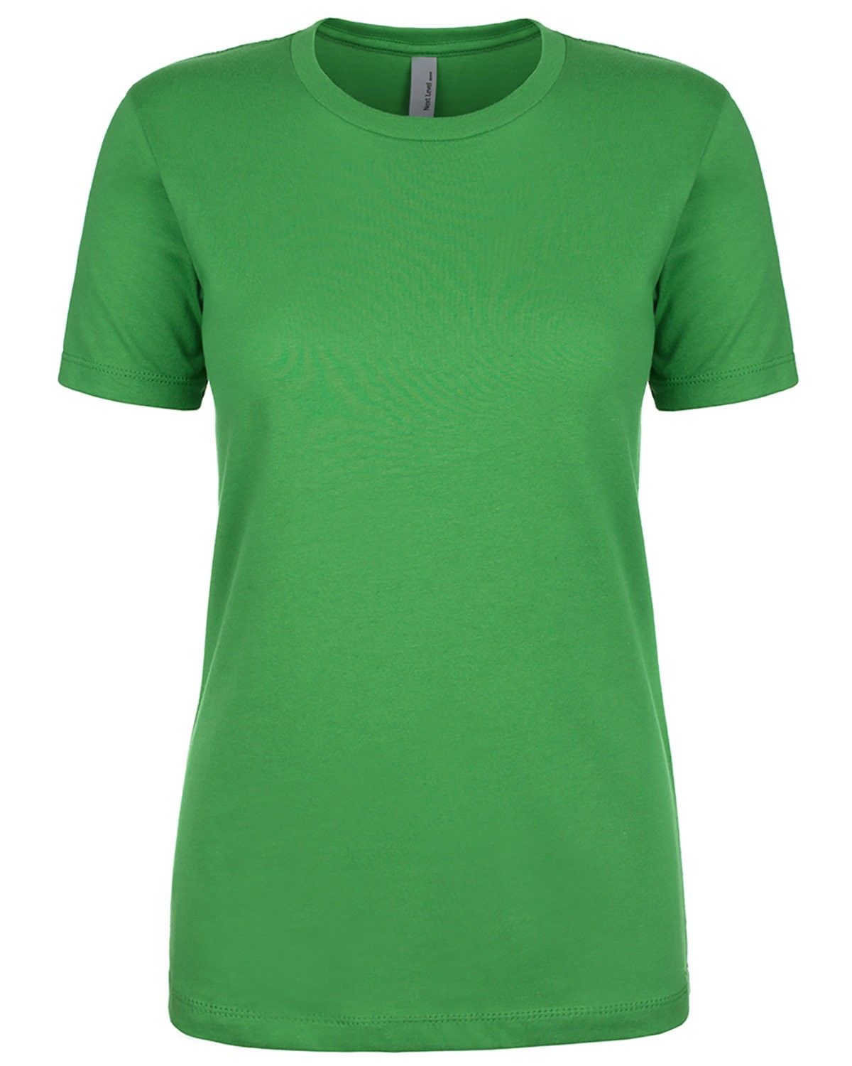 Next Level Womens Cotton Short Sleeve Boyfriend Crew in Kelly Green
