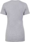 Am image of a Custom Next Level Womens Cotton Short Sleeve Boyfriend Crew in Heather Gray!