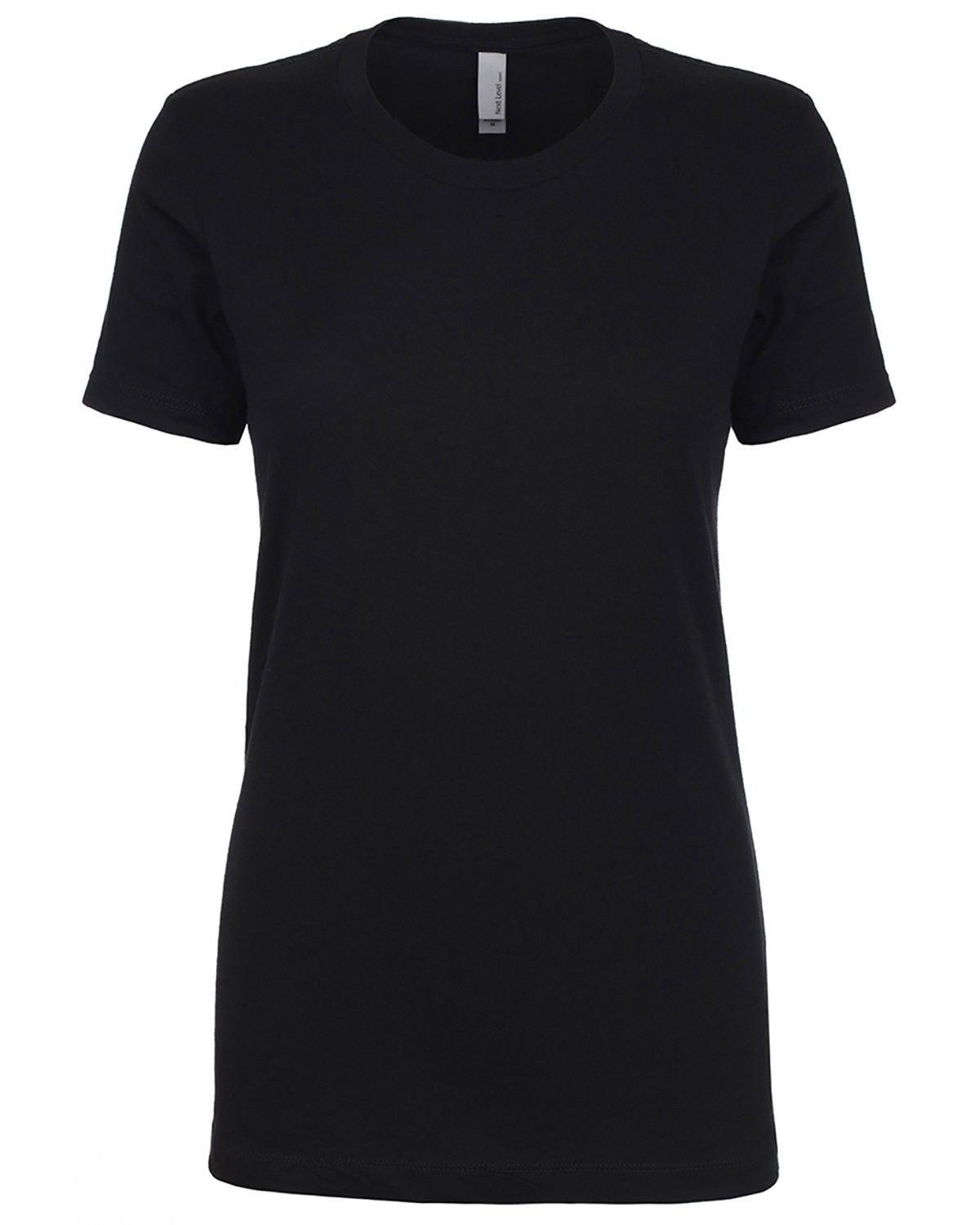 Next Level Womens Cotton Short Sleeve Boyfriend Crew in Black
