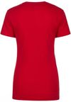 Am image of a Custom Next Level Womens Cotton Short Sleeve Boyfriend Crew in Red!