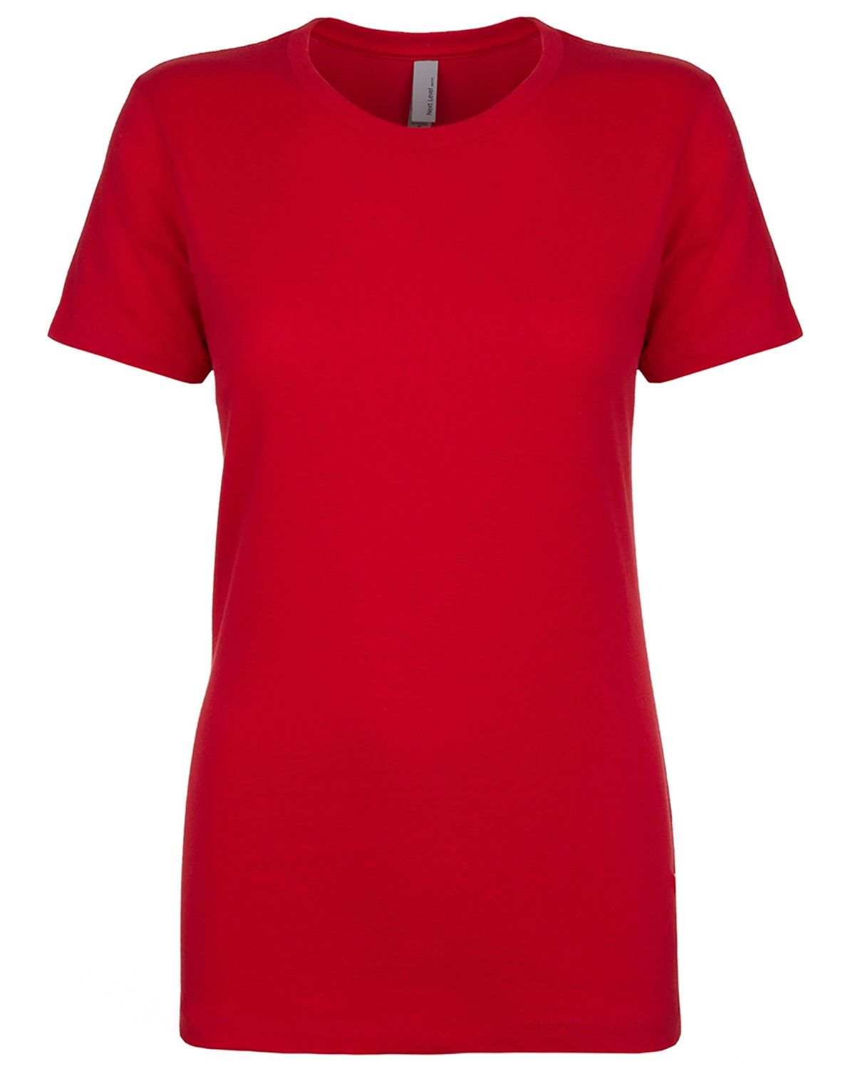 Next Level Womens Cotton Short Sleeve Boyfriend Crew in Red
