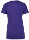 Am image of a Custom Next Level Womens Cotton Short Sleeve Boyfriend Crew in Purple Rush!