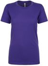 Am image of a Custom Next Level Womens Cotton Short Sleeve Boyfriend Crew in Purple Rush!