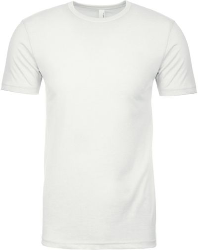 Am image of a Custom Next Level Men's CVC Crew in White!