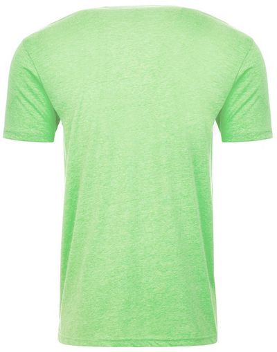 Am image of a Custom Next Level Men's CVC Crew in Apple Green!