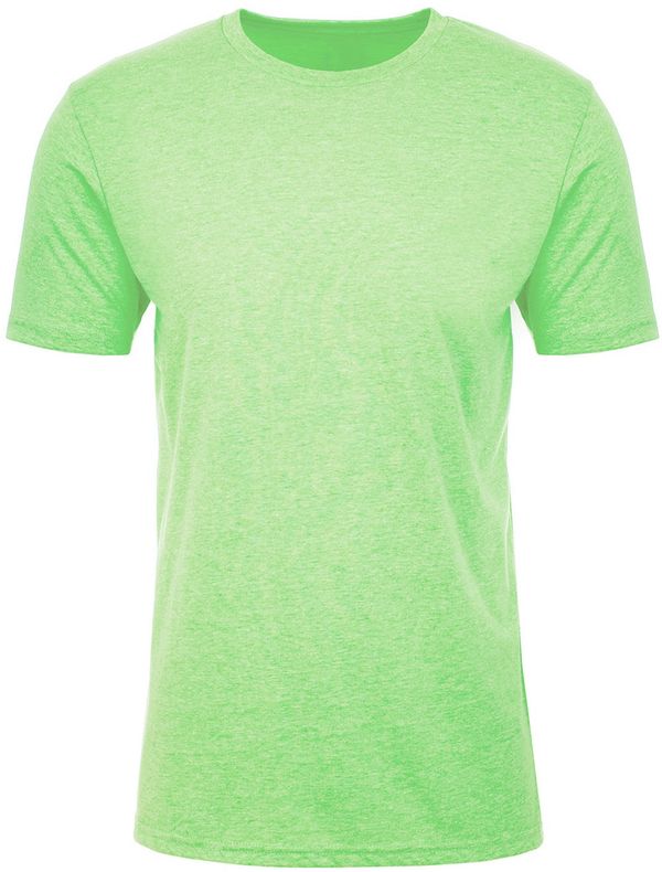 Am image of a Custom Next Level Men's CVC Crew in Apple Green!