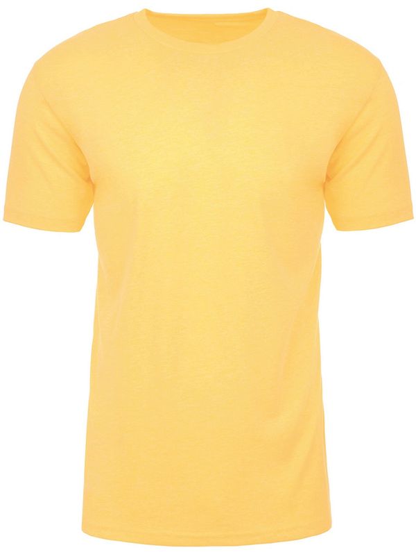Am image of a Custom Next Level Men's CVC Crew in Banana Cream!