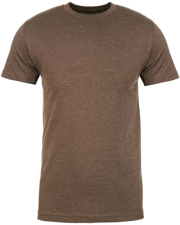 Am image of a Custom Next Level Men's CVC Crew in Espresso!