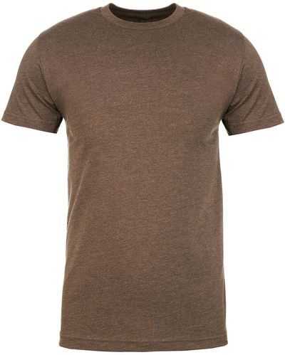Am image of a Custom Next Level Men's CVC Crew in Espresso!