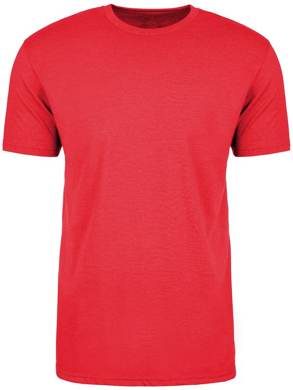 Am image of a Custom Next Level Men's CVC Crew in Red!