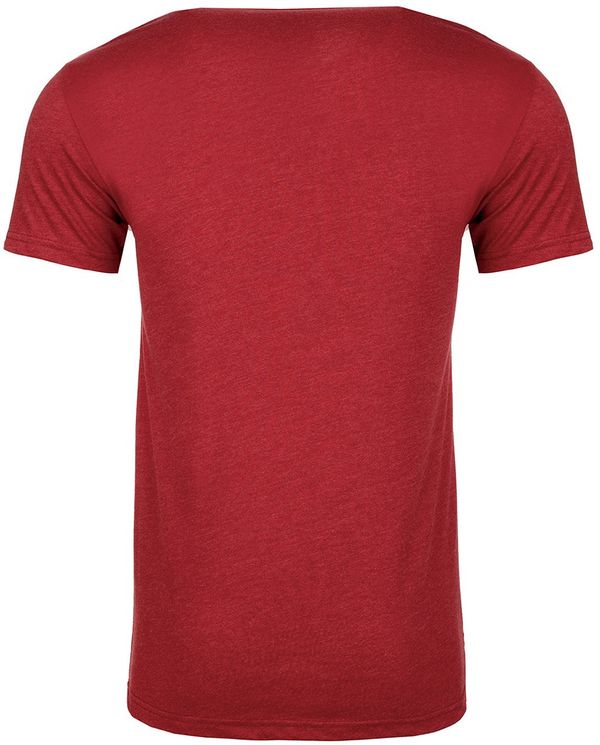 Am image of a Custom Next Level Men's CVC Crew in Cardinal!