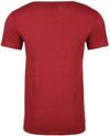 Am image of a Custom Next Level Men's CVC Crew in Cardinal!