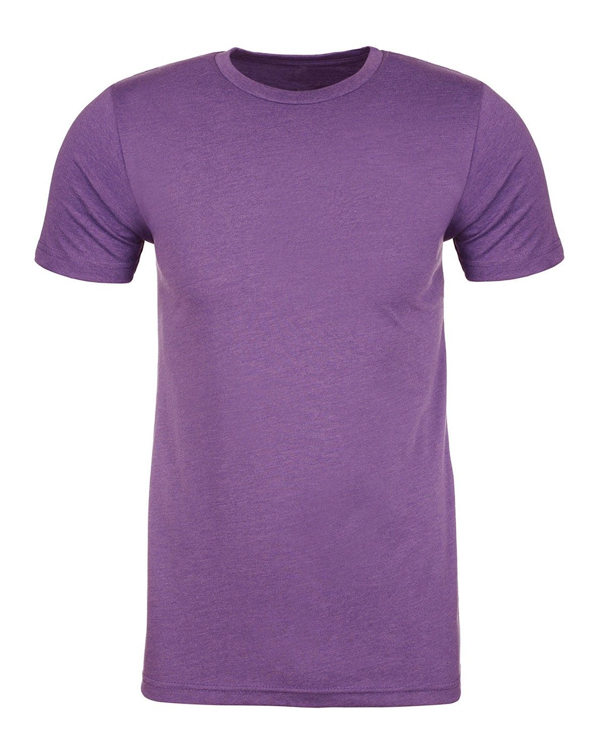 Next Level Men's CVC Crew in Purple Rush