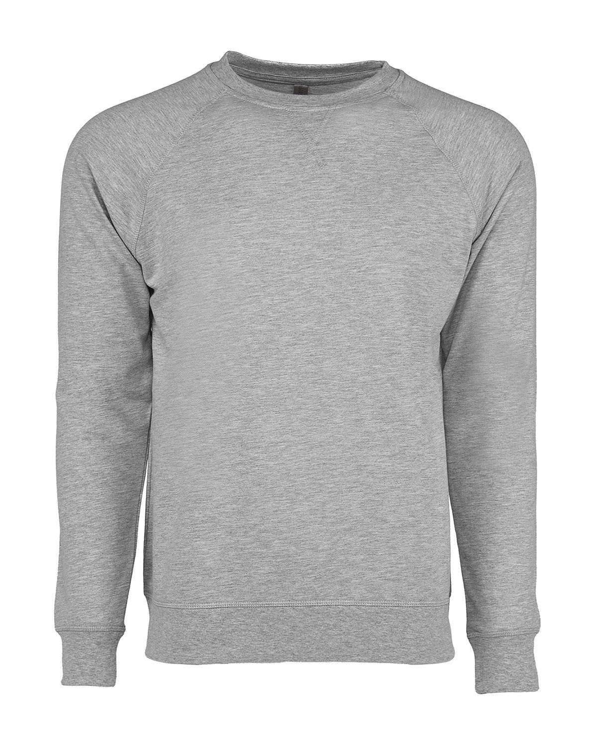 Next Level Unisex Laguna French Terry Raglan Sweatshirt in Heather Gray