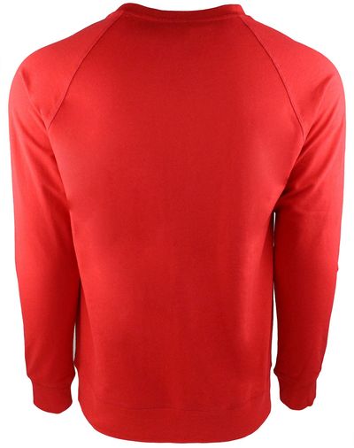 Am image of a Custom Next Level Unisex Laguna French Terry Raglan Sweatshirt in Red!
