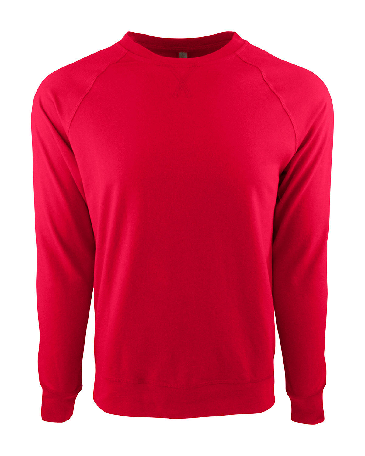 Next Level Unisex Laguna French Terry Raglan Sweatshirt in Red